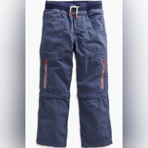 Mini Boden Navy Cargo Pants with Red Accents